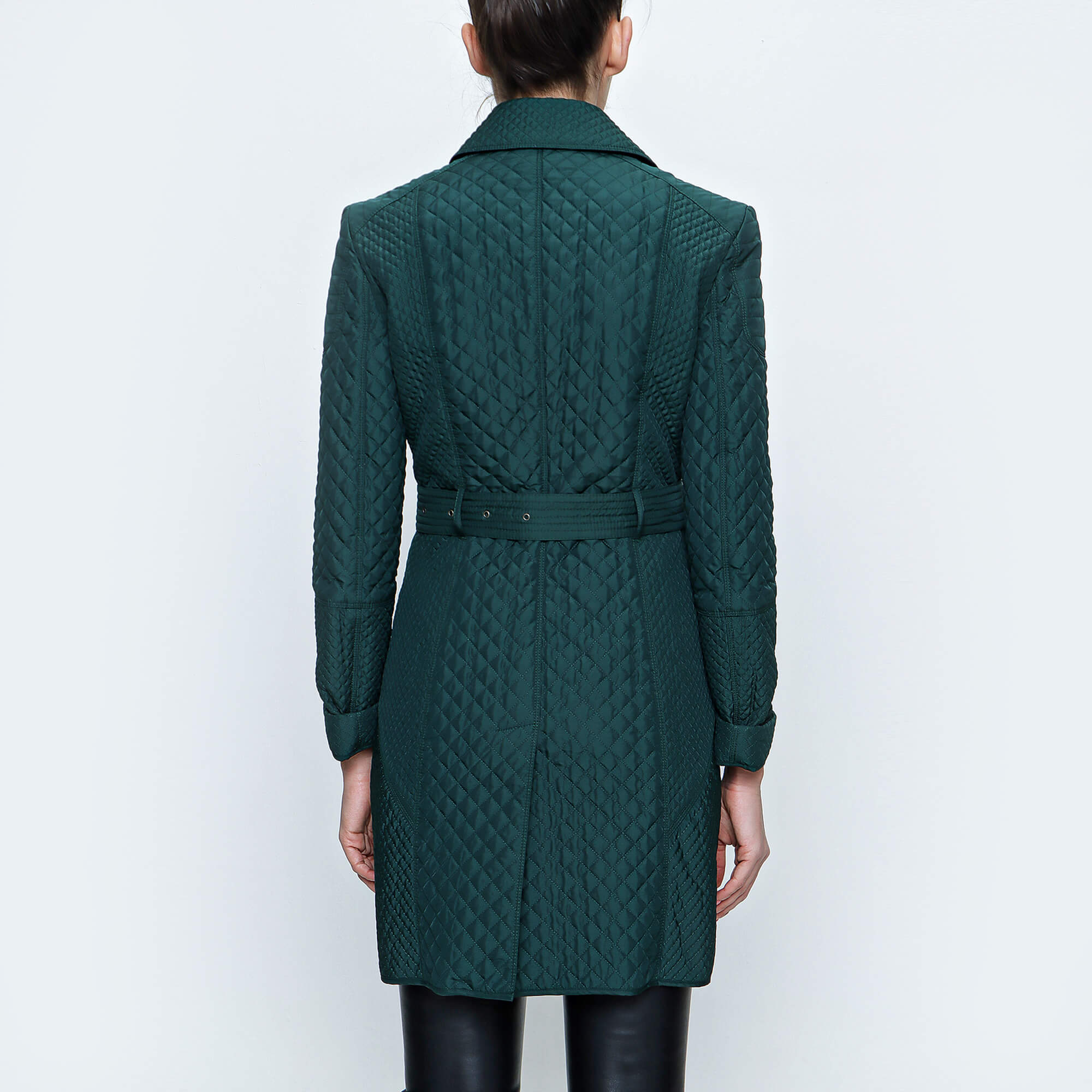 Burberry - Dark Racing Green Quilted Trenchcoat